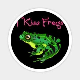 Frog Kisser Pink Logo Magnet